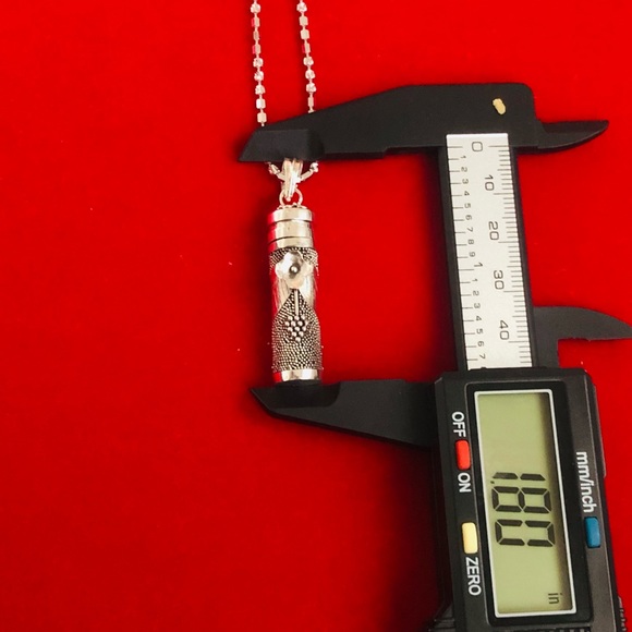 Cremation Urn Necklace For Women | Urn Necklace For Human Ashes 14K Gold Vermeil - Picture 6 of 7